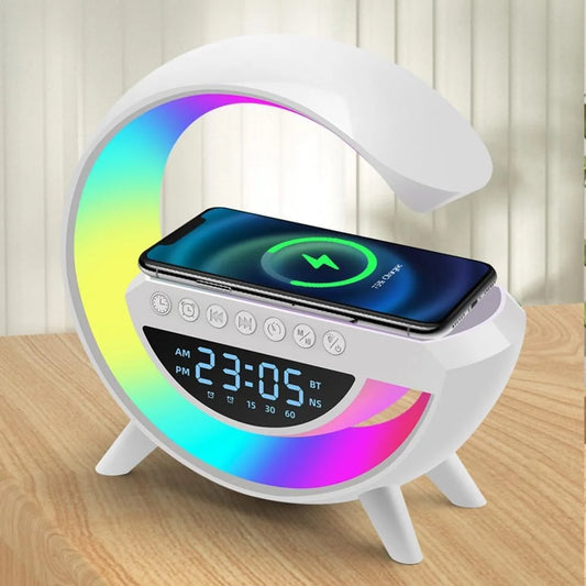 Bluetooth Speaker with built-in LED Display, Wireless Charging & Alarm Clock